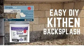 How to install a kitchen backsplash using simplemat and simplegrout