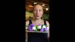How to package a head wreath for delivery