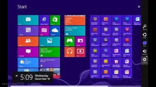 My first impressions of Microsoft Windows 8 Pro. New metro interface and functions.
