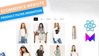 Create Engaging E-commerce Product Filters with Animation using React.js and Framer Motion