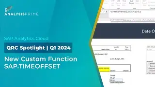 New Custom Function SAP.TIMEOFFSET