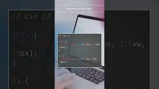 CSS - How to set font size based on screen width 