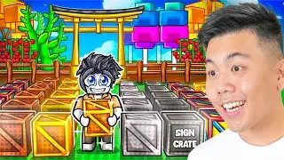 I Bought 100 CRATES on Grow a Garden! (Roblox)