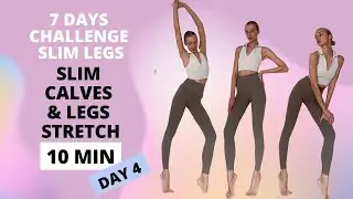 Slim Calves & Legs Stretch / Day 4 - 7 Days Slim Legs Challenge / Nina Dapper