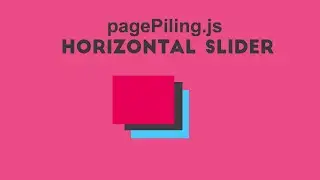 Horizontal Slider-horizontal slider effect using html css and jquery(pagePiling.js )