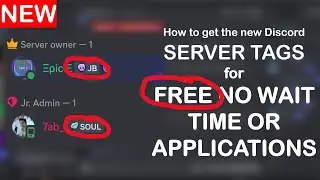 How to get the NEW Discord SERVER TAGS for FREE!! | NO WAIT TIME, NO APPLICATIONS, NO MONEY!!!