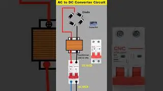 AC to DC Converter using Transformer, diode & Capacitor Bridge Rectifier 