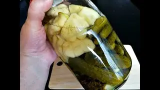 Маринованные патиссоны с огурцами на зиму за 20 минут / Огурцы на зиму/ Патиссоны на зиму