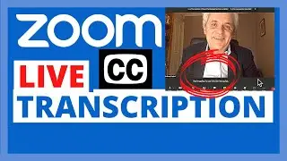 Zoom Closed Captioning - Live Transcription to Improve Accessibiility 