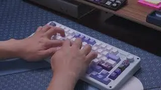IQUNIX ZONEX 75 with lubed Penyus Typing Sounds