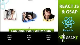 Responsive Fashion Studio Website with React JS and GSAP | Animations in React.js with GSAP | Part#2