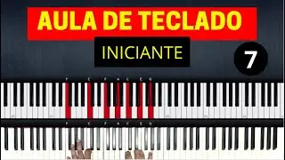 Abraça-me (simplificada) - Aula de Teclado para iniciantes - 7
