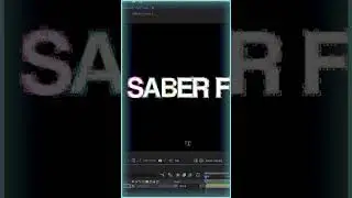 Saber Text Effect in After Effects