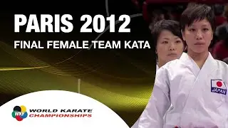 (1/2) Karate Japan vs Italy. Final Female Team Kata. WKF World Karate Championships 2012