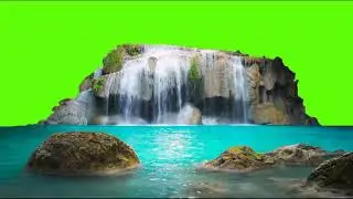 Green Screen Waterfall video