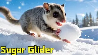Tiny Acrobatics: Sugar Glider Flight Practice That Will Melt Your Heart! 🐾☁️