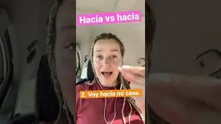 Как правильно hacia o hacía? #испанскийонлайн #урокииспанского