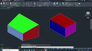 AUTOCAD LECTURE-40, ROTATE FACE, COLOR FACE COMMAND