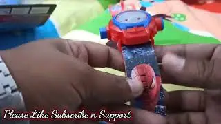 Kids Spiderman watch with images projection #unboxing