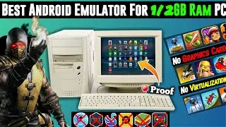 (New) Best Android Emulator 1/2GB RAM PC | NO GRAPHICS CARD | NO VT | 32 Bit | Dual Core PC's