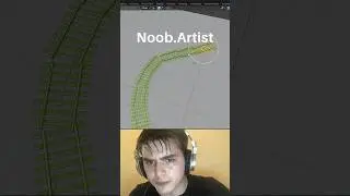 Noob vs Pro artist: array on curve 