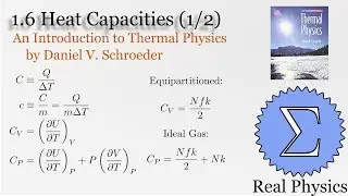 1.6 Heat Capacities (1/2) (Thermal Physics) (Schroeder)