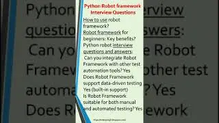 Robot Framework with Python-Robot Framework-Python-Robot Framework Tutorial-Python Robot Framework
