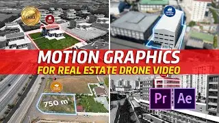 I will do real estate drone video motion graphics in 24 hours