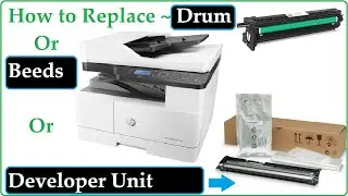 How to Replace Drum/Developer in HP Laserjet M433/M436/M438 Printers.