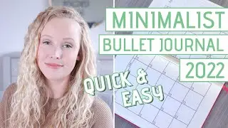 Minimalist BULLET JOURNAL Setup 2022 » Organize Your Life (Flip through)