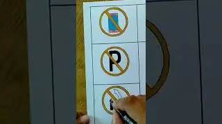 Road signal drawing/Road safety drawing/ Traffic sign drawing