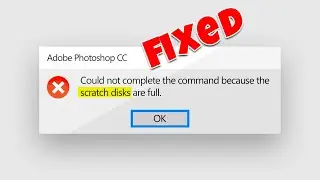 scratch disk full adobe photoshop pc windows