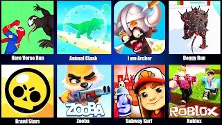 Сабвей Серф,Бравл Старс,Зуба,Роблокс,Subway Surf,Brawl Stars,Zooba,Roblox,Hero Verse Run,Animal Clas