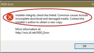 How to fix NSIS Error in windows 10/8.1/8/7