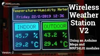 Wireless Weather Station using Arduino - V2