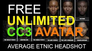 💡💡💡 FREE UNLIMITED CC3 Ethnic Avatar  - Character Creator 3 and IClone 7 Free Download