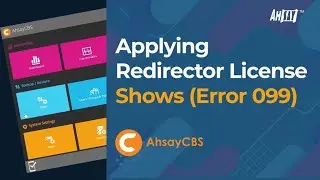 Applying the Redirector license shows error 099