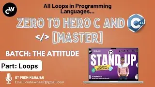 C and C++ full course | Loops In Programming Languages & Assignment | beginner to advance