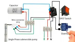 Submersible Pump Control Box Connection Wiring Diagram