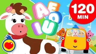 A Vaquinha Laura Aprende as Vogais 🐮 e + canções﻿ para aprender (120 min) | Um Herói do Coração ❤️