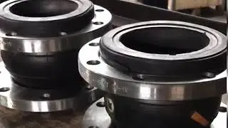 Фланцевый резиновый компенсатор ЧЕГЛОК.  Залипательный производственный процесс / ОНИКС