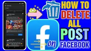 how to DELETE all posts on Facebook in one click only