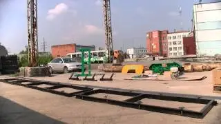 (урок 4) Установка рельсового пути пилорамы