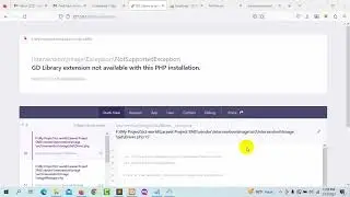 GD Library extension not available with this PHP installation
