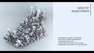 7. (3/3) Creating 3D map in 3Ds Max using Figure Ground maps from Mapbox