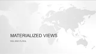 Materialized Views in Oracle ( Part - 1 Introduction)