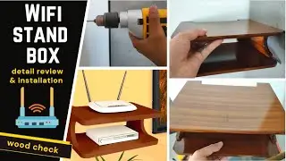 Furniture Cafe Set top Box and WiFi Stand Router wood quality and detail review.