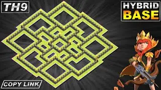 New BEST! TH9 Hybrid Base 2020 | Town Hall 9 (TH9) Base with Copy link - Clash of Clans