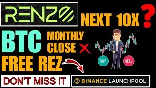 Bitcoin analysis - monthly close in danger ? | $REZ - EARN FREE 10x🚀🔥 - Binance launchpool 