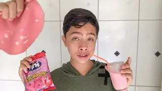 24 HORAS SÓ COMENDO COMIDA ROSA!!
